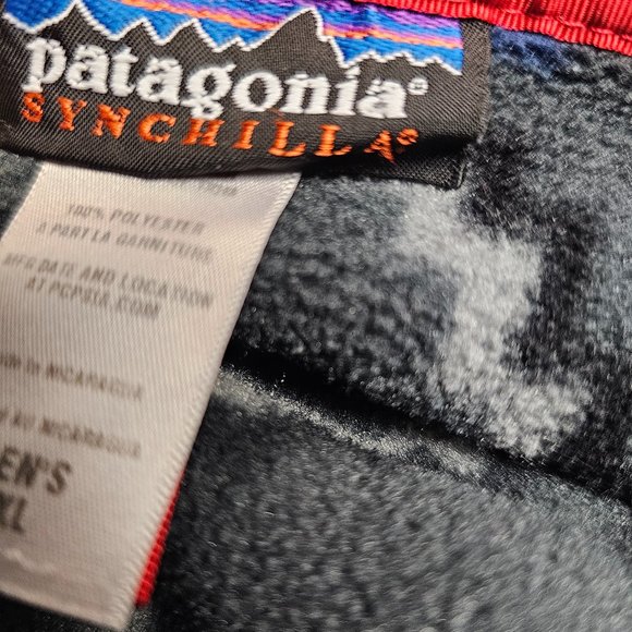 Mens Patagonia Synchilla Aztec Fleece Snap Button Pullover Women Gray Unisex XXL - Picture 3 of 16